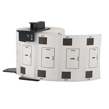 Imagem de Etiquetas térmicas 29x62mm, material sensível ao calor, forte adesão, reutilizável, destacável, núcleo dk, etiqueta de suporte para impressoras da série ql