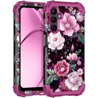 Imagem de Rancase Capa compatível com Galaxy A16 5G, proteção resistente à prova de choque de três camadas de plástico rígido + capa protetora de borracha de silicone macio para Samsung Galaxy A16 5G, brilha no