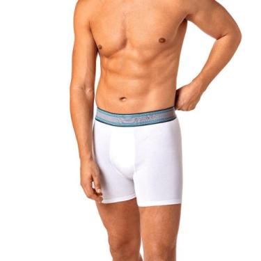 Imagem de Cueca Lupo Boxer Algodão com Elastano 784-063, Branco, GG