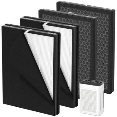 Imagem de Elnuliros Filtro de substituição AP300 compatível com purificador de ar DBFIT AP300, filtragem H13 HEPA de 3 estágios inclui pré-filtro lavável e filtro de carvão ativado para pelos de animais de