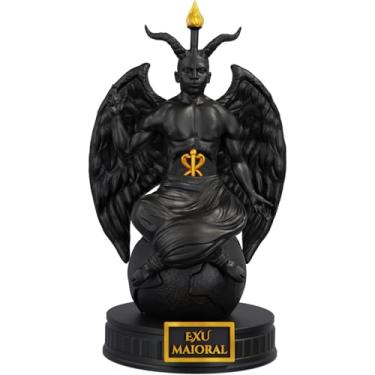 Imagem de Estátua Exu Maioral Imagem Umbanda Candomblé - Versão 2 (Cor Aurum Noctis)