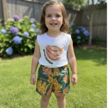 Imagem de Conjunto Feminino Verão Bananas Kely Kety Shorts Soltinho-Feminino