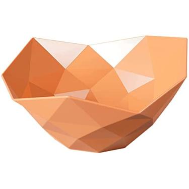 Imagem de BSNANCA Cesta de frutas decorativa suporte de frutas e legumes para ponche frutas e legumes mesa de jantar decoração de cozinha - laranja (cor: laranja) (laranja tamanho único)