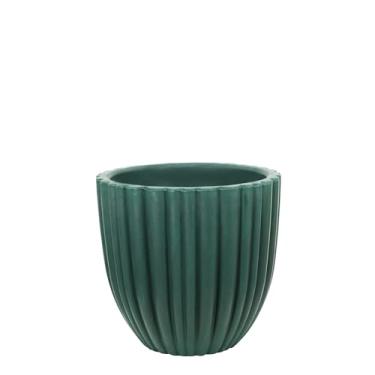 Imagem de Vaso Redondo Cacau 40 x 40 cm Antique Verde VASART