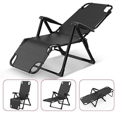 Imagem de Espreguiçadeira de jardim, espreguiçadeira dobrável, espreguiçadeira para uso ao ar livre, reclinável de pátio, praia, jardim, acampamento, espreguiçadeira, dobrável, suporte para 200 kg, gravidade