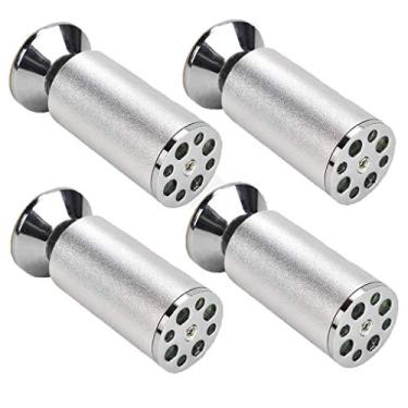 Imagem de Pernas de móveis de metal ajustáveis pernas de mesa pés de liga de alumínio pés de substituição redondos para móveis pernas de sofá pernas de mesa pernas de sofá mesa armários de cama elevadores 4