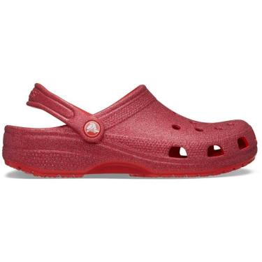 Imagem de Sandália Crocs Classic Glitter Clog Cherry Red-Feminino