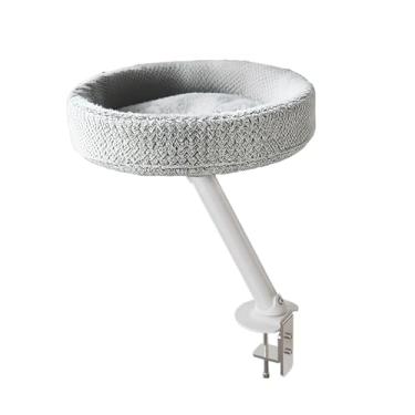 Imagem de Dualoai Cama de Mesa para Gatos com Suporte E Poleiro para Montagem em Mesa para Gatinhos de Interior