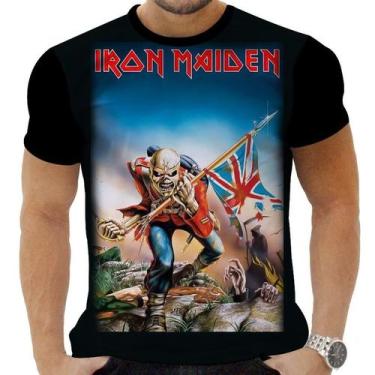Imagem de Camiseta Camisa Personalizada Rock Iron Maiden Metal 2 - Obsidiana Co,