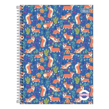 Imagem de Caderno Espiral Capa Dura Universitário 16 Matérias Pepper 256 Folhas Estampa 17