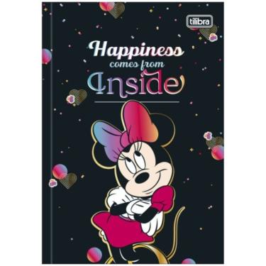 Imagem de Caderno Brochura Capa Dura 1/4 Pequeno Minnie 80 Folhas Tilibra Estampa 1
