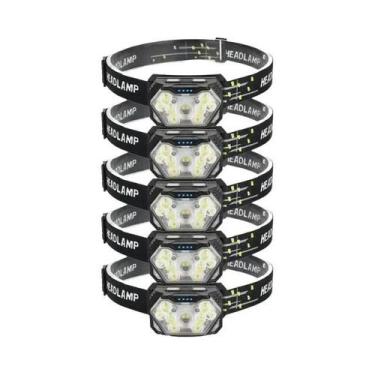 Imagem de Lanterna De Cabeça LED Recarregável À Prova d'Água 2000 Lúmens Com Sen