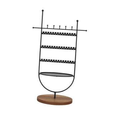 Imagem de Baoblaze Expositor de Joias em Formato de Árvore, Suporte para Brincos com Base Estável e Gancho, Ideal para Mesas, Casa e Lojas.