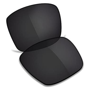 Imagem de TRUSHELL Lentes de reposição polarizadas para óculos de sol Oakley Kids Holbrook XS OJ9007 (ajuste juvenil), preto escuro - polarizado