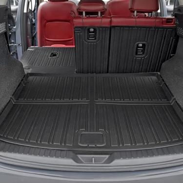 Imagem de GALVAGNITE Tapete de carga para Mazda CX-5 2017-2024 2025 acessórios, cobertura total para porta-malas forro de carga com protetores de encosto e tapetes de armazenamento