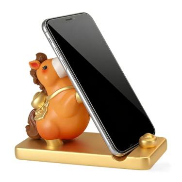 Imagem de Suporte Para Telefone - Montagem de Smartphone com Design de Cavalo - Suporte para Telemóvel Bênção da Prosperidade - para Raparigas Adolescentes Crianças Mulheres Tablet Casa