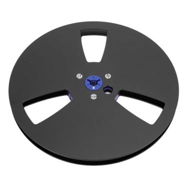 Imagem de Generic Carretel de Fita Vazio, Carretel de Absorção de Liga de Alumínio, Resistente à Curvatura Fina, 1/4 7 Espaços, Substituição de Peça de Máquina de Abertura para Revox Studer (Preto)