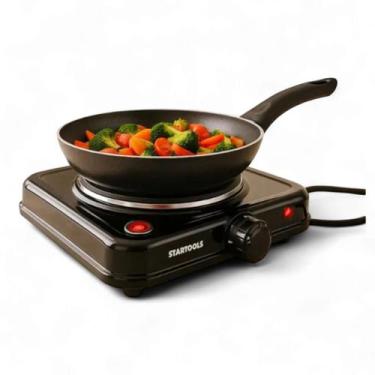 Imagem de Fogão Mesa Indução 1 Boca Portátil Leve Camping Viagens Portatil Cookt