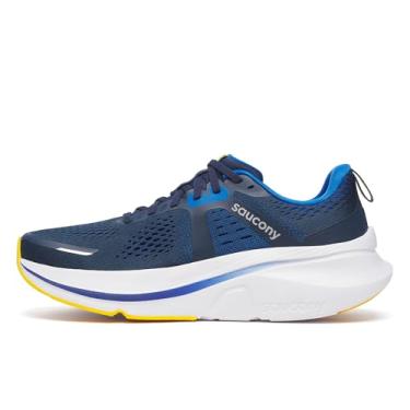 Imagem de Saucony Tênis masculino Guide 18, Azul-marinho/Skydiver, 11.5 Wide
