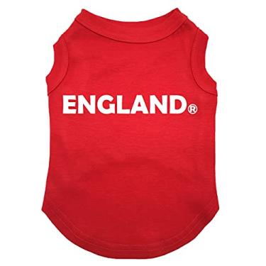 Imagem de Petitebella Camiseta para cachorro England R Sign (vermelha, pequena)