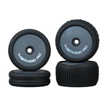 Imagem de METHOD RC Pre-glued NitraGrip 1/24 Buggy Tires F/R on 7mm Hex Gary Wheels for Losi Micro-B (4pcs Glued)