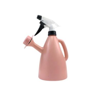 Imagem de Regador com Pulverizador Florzinha Elegante - 2 em 1 para Jardim e Casa, Leve e Prático para Regar Plantas, Flores e Vegetais (Rosa Bebê)