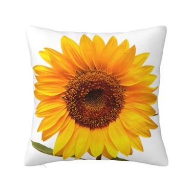 Imagem de Lalamelody Capas de almofada de girassol 45,7 x 45,7 cm para sofá, casa, cama, sala de estar, fronhas decorativas