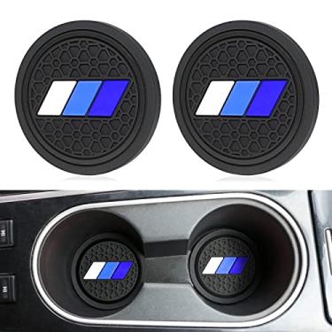 Imagem de MOCHENT Porta-copos 2 peças Porta-copos para Toyota Tacoma TRD 4Runner Tundra Rav4 Highlander, acessórios de interior de carro clássico retrô estilo retrô três cores (azul