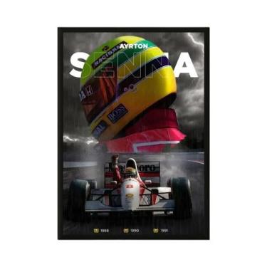 Imagem de Kit De Pintura Em Diamante Ayrton Senna F1 5D DIY Arte Artesanal Decor