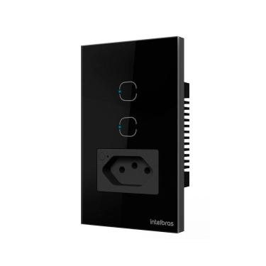 Imagem de Tomada Simples Smart Wi-fi Ets2002 Preto Pct -1