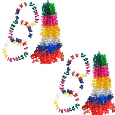 Imagem de Combo 2 Colar Havaiano Carnaval Festa Decoração Eventos - Crgfestas