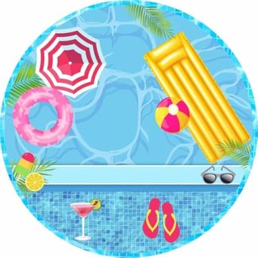 Imagem de Painel Festa Redondo C/ Elastico 1,50m Pool Party (PPY0032)