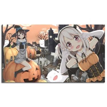 Imagem de Pôster de anime Penteado Impressão em tela de desenho animado arte de parede para casa 1 painéis decorações não ramed 33.0 cmx20.3 cm