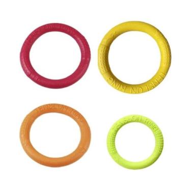 Imagem de Brinquedos De Borracha Para Cães Grandes, Médios E Pequenos, Anéis Voa