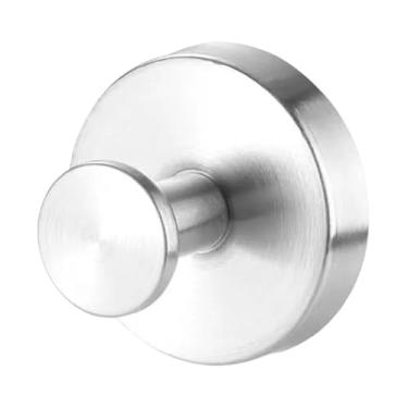 Imagem de predolo Cabide de chuveiro com ventosa, versátil e elegante, em aço inoxidável, para casacos, paredes de banheiros, cozinhas, janelas de vidro e roupões, Prata