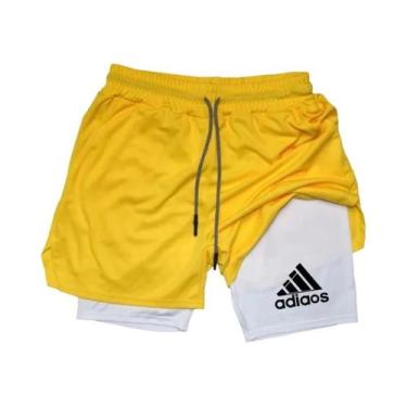 Imagem de Shorts Esportivos Masculinos De Secagem Rápida Para Corrida E Treiname