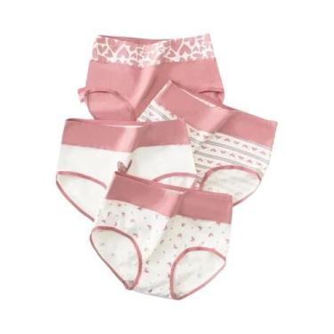 Imagem de Calcinhas De Algodão Respirável Femininas, Ajuste Slim, Moda Com Estam