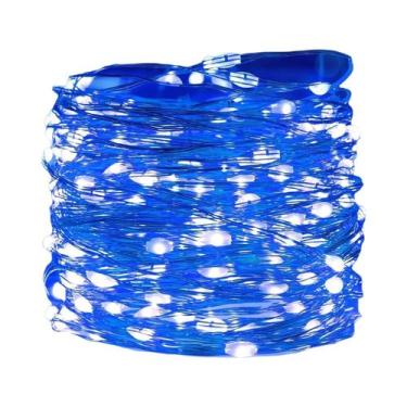 Imagem de Luzes De Cordão LED Alimentadas Por Bateria Fio De Cobre 10 20 30 50 1