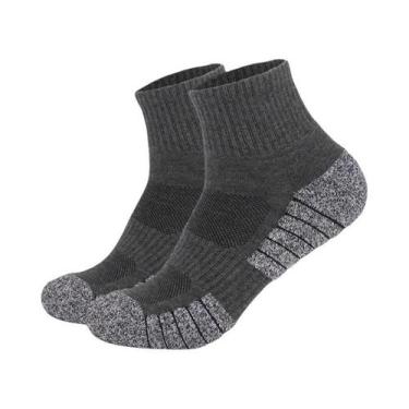 Imagem de Meias Esportivas Unissex De Algodão Para Corrida E Caminhada, Cano Cur