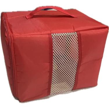 Imagem de Bolsa Caixa Mala Transporte Pássaros - Desmontável(VERMELHO)
