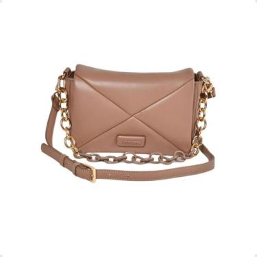 Imagem de Bolsa Feminina Tiracolo Matelassê Via Marte Bege, Bege, UN