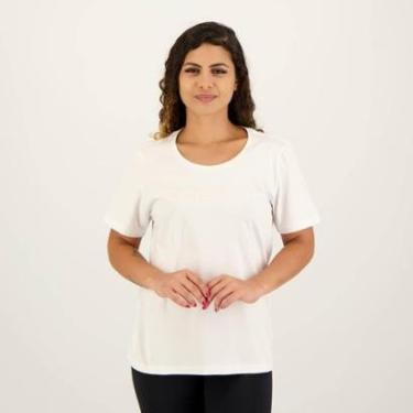 Imagem de Camiseta Reebok Big Logo Linear Feminina Branca-Feminino