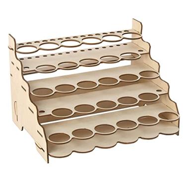 Imagem de Prateleira de Pigmento Madeira DIY com Múltiplas Camadas Organizador Materiais Pintura Suporte para Pincéis e Canetas
