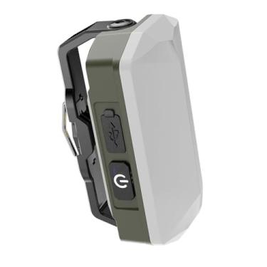 Imagem de Brrnoo Luz de Trabalho Magnética, Lanterna LED 500lm Com 3 Temperaturas de Cor e Brilho Ajustável, Bateria Recarregável de 4000mAh, IP44, para Camping, (luz magnética do trabalho de três cores claras)