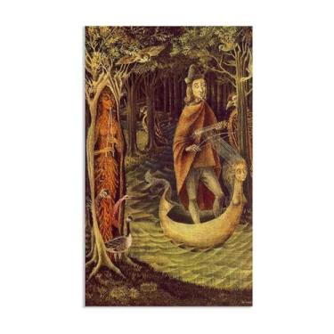 Imagem de Muro888 Remedios Varo Pinturas Troubadour Remedios Varo Pôster de parede Surrealismo Arte em tela para sala de estar escritório decoração de parede presente pronto para pendurar Pôster de 80 x 50 cm