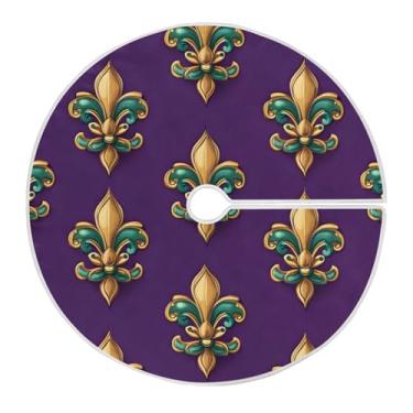 Imagem de ATTX Saia para árvore de carnaval de 118 cm – decoração festiva para festas de ano novo e carnaval #9