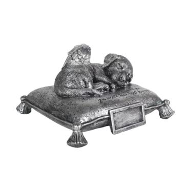 Imagem de Generic Urna Memorial para Animais de Estimação com Cachorro Dormindo, Presente em Resina, Estátua Memorável para Homenagear Seu Animal de Estimação.