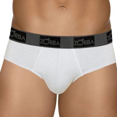Imagem de Cueca zorba slip 0716-1, G, Branco