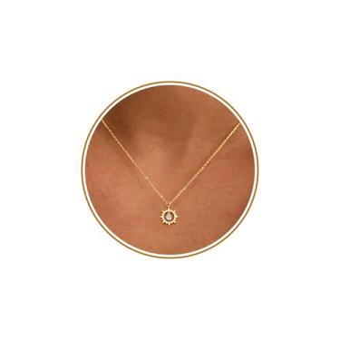 Imagem de Presente de Dia dos Namorados para sua esposa, colar de pedra do mês de nascimento para mulheres, colar de ouro delicado com pedra do mês de nascimento para meninas adolescentes, presente de