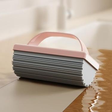 Imagem de Esfregão portátil absorvente de água, compacto e portátil, adequado para ocasiões como mesas, cozinhas, banheiros e pias (rosa)